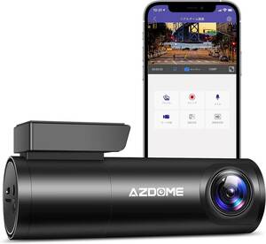 ドライブレコーダー AZDOME M300 ドラレコ 高解像度 フルHD 1296P 駐車監視 小型 スーパーキャパシタ搭載 WDR搭載 暗視機能 Gセンサー