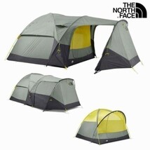 1円～!売切!【正規新品】THE NORTH FACE WAWONA 6-PERSON TENT テント ワオナ US限定 日本未発売 アウトドア(6人用)グレー 緑190308-225_画像4