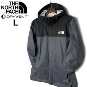 1円～!売切!【正規新品】THE NORTH FACE VENTURE 2 JACKET マウンテンパーカー US限定 DRYVENT キャンプ(L)グレー(ロゴプリント) 180915-50