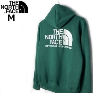 1円～!売切!【正規新品】THE NORTH FACE◆THROWBACK HOODIE パーカー US限定 キャンプ 裏起毛 男女兼用 アウトドア 登山(M)緑 181130-30