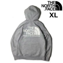 1円～!売切!【正規新品】THE NORTH FACE W THROWBACK HOODIE プルオーバー パーカー US限定 アウトドア 厚手 上質(XL)グレー 181130-28_画像2