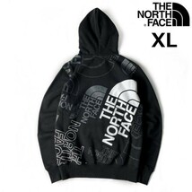 1円～!売切!【正規新品】THE NORTH FACE◆GRAPHIC INJECTION HOODIE パーカー スウェット US限定 バックプリント 裏起毛(XL)黒 181130-30_画像2