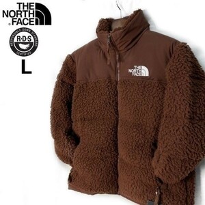 1円～!売切!【正規新品】THE NORTH FACE SHERPA NUPTSE JACKET ダウンジャケット ヌプシ モコモコ シェルパフリース ボア(L)茶 190122-175