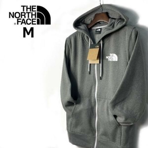 1円～!売切!【正規新品】THE NORTH FACE HALF DOME FULLZIP フルジップ パーカー US限定 男女兼用 裏起毛 ロゴプリント(M)グレー 181130-33