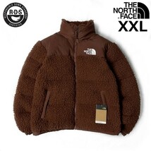 1円～!売切!【正規新品】THE NORTH FACE SHERPA NUPTSE JACKET ボア ダウンジャケット シェルパ ヌプシ US限定 モコモコ(XXL)茶 190122-175_画像2