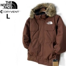 1円～!売切!【正規新品】THE NORTH FACE◆MCMURDO BOMBER JACKET マクマードボンバー ダウンジャケット US限定 新作 撥水(L)茶 190122-175_画像1