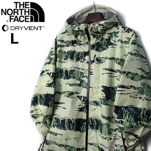 1円～!売切!【正規新品】THE NORTH FACE◆ALTA VISTA JACKET マウンテンジャケット US限定 撥水 パッカブル 裏地総柄(L)緑 総柄 180915-70