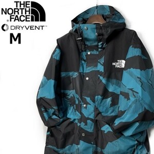 1円～!売切!【正規新品】THE NORTH FACE 86 RETRO MOUNTAIN JACKET マウンテンジャケット US限定 1986 復刻 キャンプ(M)青 総柄180915-135