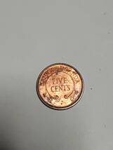 ★ウガンダ　5セント銅貨　1966年_画像1