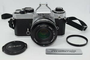 Nikon FE フィルムカメラ 一眼レフカメラ シルバー NIKKOR 50mm F1.8 Ai-s レンズ #389A
