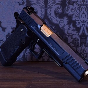 EMG GBB SAI STI 中古 一部組み換え ( SAI Hi-capa ハイキャパ ガスガン M1911 東京マルイ We Red-H 塗装 BMW グレー Gray 予備マガジン