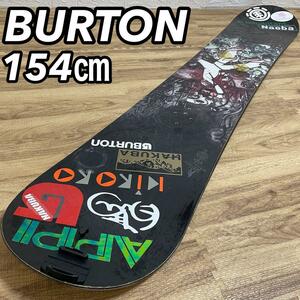 BURTON バートン ウィンタースポーツ スノーボード 板 単品 単体 キャンバー 全長154cm ウエスト 幅24cm 男性 メンズ スノボ