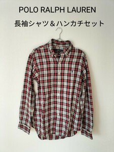 POLO RALPH LAUREN　長袖シャツ＆ハンカチセット