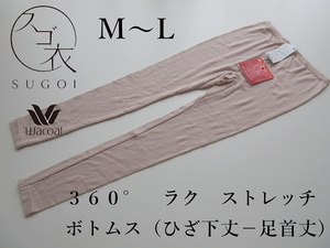 定価4,620円●スゴ衣 ３６０°ラクストレッチ　ボトムス（ひざ下丈－足首丈）M～Lサイズ 肌着 L スゴ衣 Lサイズ HLE689 ズボン下 スパッツ