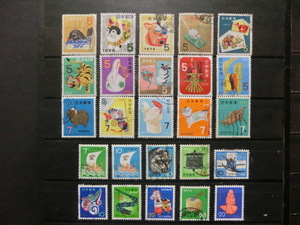 使用済　年賀切手　1956～2010年　７５種