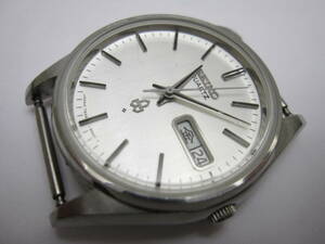 【YT-B34-10】SEIKO/セイコー 7546-8390 白系文字盤 3針デイデイトQZ フェイスのみ 稼働品