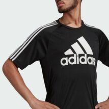 新品・アディダス・ AEROREADY セレーノ ロゴ　半袖Tシャツ 　3XO（4XL)黒・白_画像2