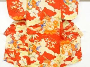 ys6840508;.sou crane ...*. pattern kimono [ antique ][ put on ]