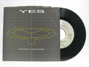 【7”】 YES / OWNER OF A LONELY HEART US盤 イエス ロンリー・ハート TREVOR RABIN