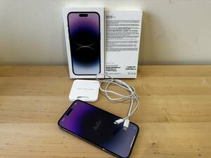 【14世代最強】 iPhone 14 Pro Max Deep Purple, 1TB, MQC53ZP/A, A2894 シンガポール国際版【要落札後 48時間以内入金】