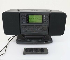 SONY SONAHAWK ソナホーク ZS-7 RMT-C7 SWV-1 バブルラジカセ PERSONAL DIGITAL AUDIO SYSTEM ジャンク品[G096]