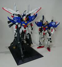 MG　1/100　MSA-0011 Ｓガンダム、MSA-0011〔Bst〕Ｓガンダム改造ブースター・ユニット装着型　２体セット　素組、墨入　完成品　_画像1