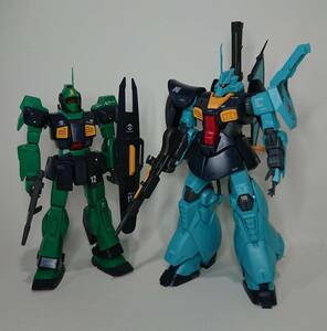 MG　1/100　ネモ、RE/100　ディジェ　２体セット　素組、墨入　完成品　