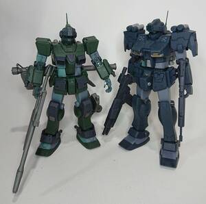 MG　1/100　AKO HOBBY改造パーツ使用　ジムスナイパーカスタム、ジムスパルタン　２体セット　素組、墨入　完成品　