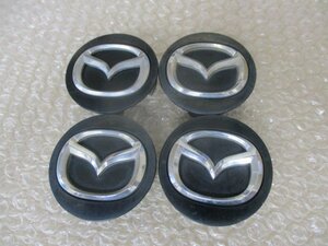 マツダ 純正 黒 ブラック センターキャップ 中古４個/４枚 CX-3 CX-30 MX-30 CX-5 CX-8 CX-60 アテンザ マツダ6 アクセラ マツダ3