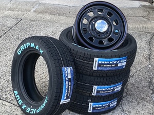 【送料無料/限定特価】200系ハイエース daytona‘s デイトナ GRIP MAX ICE X 215/65R16 98T ホワイトレタースタッドレス グリップマックス