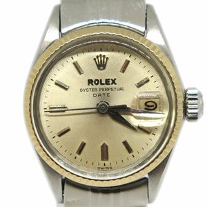 1円 ry ROLEX ロレックス オイスターパーペチュアル デイト レディース AT オートマ 腕時計 6517【時計】【中古】