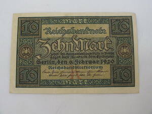 *1920 year Germany . country 10 mark old note Germany*(4617)