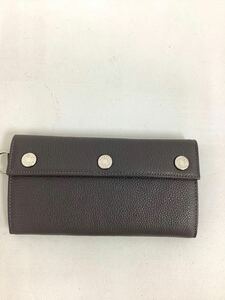 PORTER ポーターSHRINK/シュリンク LONG PURSE 　レザー ロングウォレット/長財布 　グレー　状態良い　角スレなし＃14062