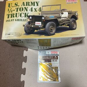 ファインモールドアメリカ陸軍 1/4トン 4x4トラック （スラットグリル） （1/20 プラスチックモデル組み立てキット 82001）＋FM専用のEP付