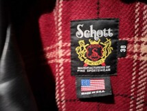 Schott ショット トラッカー 6103US 襟付きシングルライダース レザージャケット 38 ブラック 643 103US_画像6