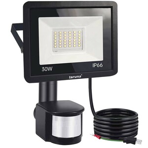 【即納】 2台 センサーライト 30W LED投光器 人感センサー コンセント式 IP66 昼光色 6500K 3200LM 100V適用 作業灯 防犯ライト GYT-B-03