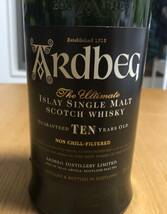 アードベッグ 10年 旧ボトル／アイラ シングル モルト／700ml 46%／ARDBEG ISLAY SINGLE MALT GUARANTEED TEN YEARS OLD_画像3