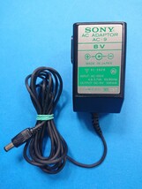 送料無料 即決 SONY AC-9 スカイセンサー (ICF-5800 ICF-5600 WM-D6(C) TC-D5(M)他用)BCLラジオ ラジカセ 6V 300mA ACアダプタ AC9 管SS _画像1