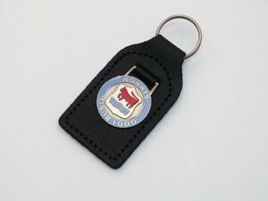 Morris key holder Morris (Moggi) Minor 1000 Leather, Enamel & Chrome Bull Key Fob / Ring. kenz