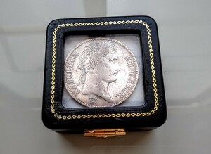 フランス　ナポレオン1世　月桂冠　5フラン銀貨　VF+　１８１１年MA　送料無料