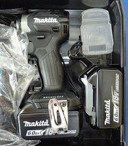 ◎未使用 makita マキタ 充電式インパクトドライバ TD173DRGXB ブラック　18V 6.0Ah Ⅰ_画像3