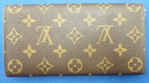 ◎LOUIS VUITTON　ルイ ヴィトン　モノグラム　ポルトフォイユ エミリー ルージュ　M60136　二つ折り 長財布　ウォレット　ネーム刻印あり_画像5