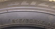 215/60r16 Bridgestone ブリヂストン Blizzak ブリザック VRX スタッドレスタイヤ 2016年　4本_画像2