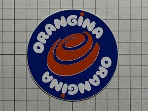 フランス 古いステッカー：オランジーナ （B）炭酸飲料 広告 オレンジ ビンテージ 海外 +Da
