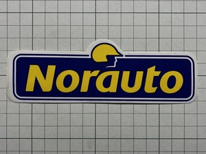 フランス 古いステッカー：Norauto ノルオート 自動車 バイク関連 ロゴ ビンテージ 海外 +A1