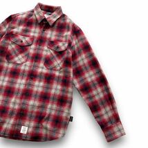 【APPLEBUM】アップルバム オンブレチェック ウールシャツ 長袖シャツ ボタンダウンシャツ ワークシャツ wool ombre check (L)_画像3