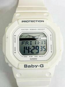 D6582*1　稼働　CASIO　カシオ　Baby-G　ベビーＧ　タイドグラフ　BLX-560　デジタル腕時計　腕時計　ホワイト　レディース