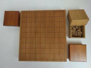 【中古】将棋盤と駒台&駒のセット