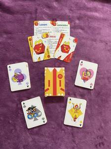【McDonald's】 マクドナルド ハッピーセット トランプ カードゲーム 遊び方付き【 キッズ 】