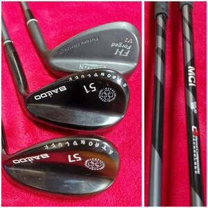 MCI　ブラック　バルド ストロングラック BALDO STRONG LUCK 51°　57°　フォーティーン　FH V1 FORGED 47度 ３本セット